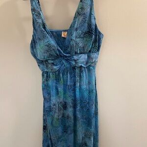 Santiki Blue and Green Patterned sundress